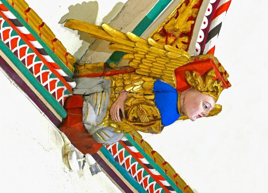 Angel playing viol (side)